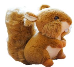 Simulation big tail squirrel plush toy small cute animal doll for girls christmas children039s day birthday gifts 20cm LA2326955241