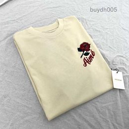 Men and Women Fashion T-shirt Designers Leon Dore Unisphere Rose Letter Short Sleeve Trendy Eb80