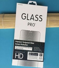 Fashion Retail Box Package PaperPlastic Box Packing For Premium Tempered Glass Screen Protector FilmHang Hole 2019 New Bag6795156