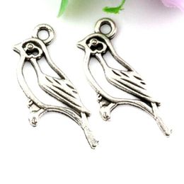 150Pcs Alloy Hollow Bird Charms Pendants For Jewellery Making Earrings Necklace And Bracelet 17x10mm Antique Silver 150PCS236s