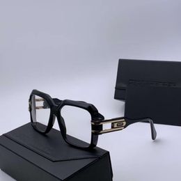 Square Eyeglasses Frame for Men 623 Black Gold Full Rim Optical Frame 57mm gafas de sol Fashion Sunglasses Glasses Frames Eyewear 2093