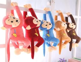 Monkey Stuffed Animal Monkey Toy Long Arm Tail Monkey Doll Soft Plush Toy Appease Toys Home Decoration Curtains Hanging Doll Q07279679847