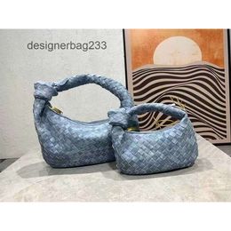 Botteega Venata Teen Evening Cool Bags Jodie Cowhide Designer Tote Bag Handwoven Dinner Leather Trend Handbag with Blue Denim Dumpling Jodies GM4V