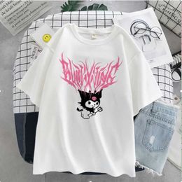 Cute Anime Y2k Style Casual Short Sleeved Men and Womens T-shirt for Women