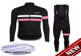 2021 Rapha Team Cycling Winter Thermal Fleece Jersey Bib Pants Sets Maillot Ciclismo Breathable Bike Clothes 91004f2768289