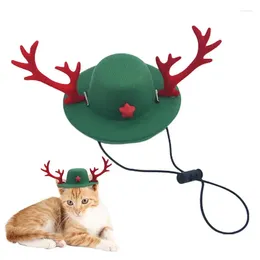 Dog Apparel Christmas Cat Outfit Creative Small Antler Hat For Pet Pets Costume Accessories Multifunctional Cute
