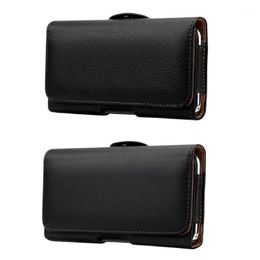 Waist Bags PU Leather Horizontal Belt Clip Pouch Phone Bag For Men 4XFF1326j