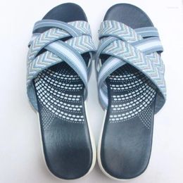 Dress Shoes Summer Sandals Outdoor Lightweight Wedge Casual Slippers Women Elastic Band Platform Beach