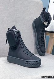Paris Show Design Rois Boots Ankle woman man Martin Boots Nylon Boot military inspired combat boots nylon bouch attached ankle Cou3564607