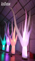 Colour changing LED tube pillar Lighting Inflatable Water Plant sea grass Tree Tentacle for Party Decoration6253752