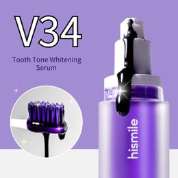 Oralcare 30ml Hismile V34 치약 에어리스 병, 치아 미소 밝은 치아 청소 치약 패키지 치과 치료 건강 Hismile V34