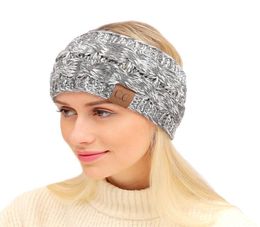 CC Hairband Colourful Knitted Crochet Headband Winter Ear Warmer Elastic Hair Band Wide Hair Accessories9542704