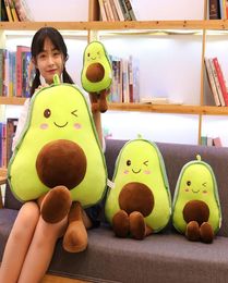 High quality 3085cm Avocado Plush Toys Cute PillowCushion Kawaii Fruit Stuffed Doll Toy For Children Throw Pillow Birthday Gift8147691