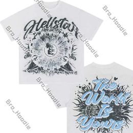 Designer Summer Mens Tshrit Hellstar Shirt Mens T Shirts Short Sleeve Cotton Mens T-shirt Fashion Black Men Women Hell Star Shirt Graphic Tee Clothe Rock Tops 3XL 529