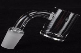 flat top banger xl quartz banger 5mm bottom short neck 25mm OD 10mm 14mm 18mm Male Female domeless nails for dab rig3261671