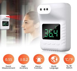 Whole K3X Noncontact Digital Thermometer Temperature Instruments Hanging Wall Mount LCD Display IR Infrared Counter Sensor Hi7574139