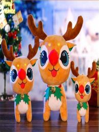 Party Favour Christmas deer doll children giving gifts high quality with bells plush elk toy cute Xmas decorations 20215967741