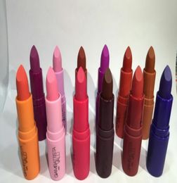 Selling Brand New make up lipstick Valli Waterproof Giambattista Collection Matte Lipstick mix 12 colors1323831