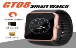 GT08 Smart Watch Bluetooth Smartwatches for Android Smartphones Wristband With SIM Card Slot Support NFC 144 inch Screen Health W8520599