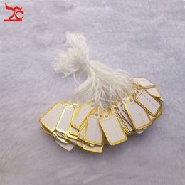 Jewellery Shop Tool Jewelry Display 200 pieces Small Tie-on TAG Gold Label Label for Jewelry s 318u