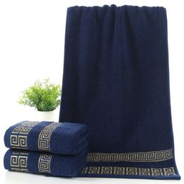 140x70cm Luxury 100% Cotton Bath Towel Brand Serviette Adulte Embroidery Large Beach Towels 2371