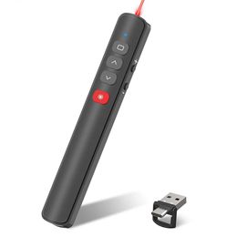 Wireless Presentation Remote Slide Clicker with Laser Pointer for Computer Laptop Smart Board