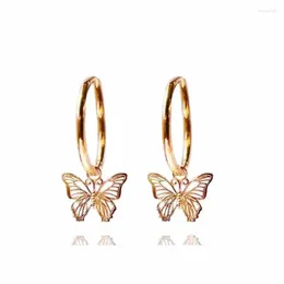 Dangle Earrings Exquisite Hollow Out Butterfly Classic Beautiful Animal Elegant Girl Birthday Party Jewellery Gift