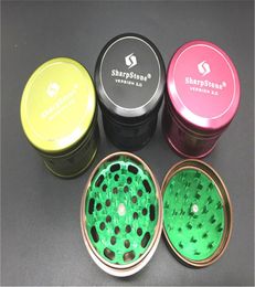 63mm SharpStone version 20 herb grinder Aluminium Metal Smoking Tobacco Crusher Sharp Stone herbal Grinder2205156