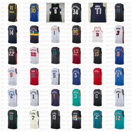 Men Basketball Jersey Young Wembanyama Curry Lillard Morant Butler Booker Durant Doncic Kuzma Antetokounmpo Harden Jokic Tatum Brown George Jerseys