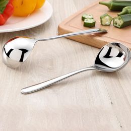 Spoons Korean Stainless Steel Thickening Spoon Creative Long Handle El Pot Soup Ladle Home Kitchen Essential Tools H2231U