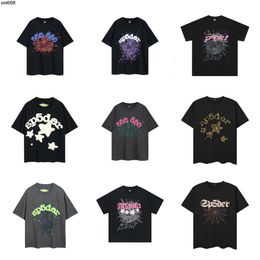 Spider t Shirt Designer Sp5der Tshirt Short Sleeve Breathable Cotton Long Embroidery Letter Loose Summer Gv5l Gv5l