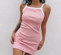 Whole Cheap Summer Dress Women Strapless Dress 2021 New Sexy Spaghetti Strap Bodycon Beach Mini Dress Womens Clothing Casual D5864854