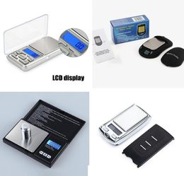 Digital Scales Digital Jewellery Scale Gold Silver Coin Grain Gramme Pocket Size Herb Mini Electronic backlight 100g 200g 500g Mouse S8640823