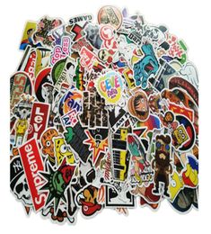 100 PCS Pack Car Stickers Skateboard Guitar Travel Case bicycle motorcycle sticker Car decal individuality fashion sticker w4692289