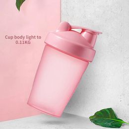 Mugs Sport Shaker Bottle 400ML Milk Whey Protein Powder Mixing Fitness Gym Outdoor Portable Plastic Drink