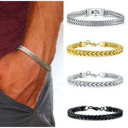 New Men's Personalised Stainless Steel Charm Bracelet Chinese Style Three Colour Options