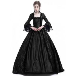 Dresses Jiezuofang 18th Century Mediaeval Gothic Dress Renaissance Lace Dress Masquerade Costume Vestido Gotico