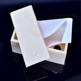 Nicole B0266 Silicone Liner For Small Size Wood Mold Rectangle Mold With Wooden Box Swirl Forms Loaf Soap Moulds ZHL0262245R