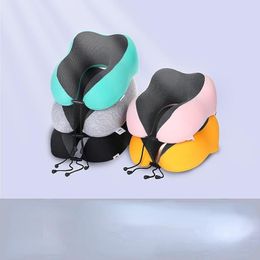 Pillow U Shaped Memory Foam Neck Pillows Soft Travel Massage Sleeping Aeroplane Cervical Healthcare Cffice Nap327S