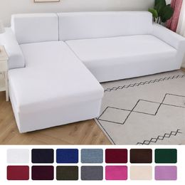 2Pcs Sofa Cover for Living Room Couch Cover Elastic L Shaped Corner Sofas Covers Stretch Chaise Longue Sectional Slipcover 2011192709