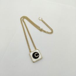 2023 Luxury quality Charm stud earring with black and white Colour design pendant necklace have box stamp PS7587A285i