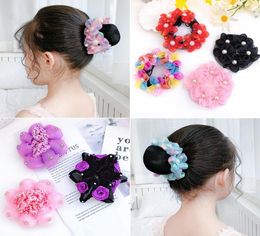 Girls Colourful Nylon Small Elastic Hair Bands Children Ponytail Holder Scrunchie Headband Kids Hair Accessories 00225813921