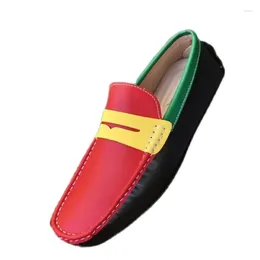 Casual Shoes MAEDEF Loafers Spring Men Genuine Leather High Quality Soft Driving Flats Slip-on Moccasins 2024 Fashion Man