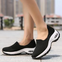 Dress Shoes Cloth Women's Slope Heel Fashion One Foot Casual Thick Bottom Anti-skid Soft Work Socks Rocking