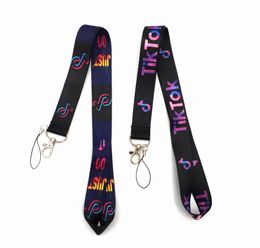 Small Whole 20pcs Cartoon Tik Tok lanyard strap Key Chain ID card hang rope Sling Neck Pendant boy girl Gifts 109534679