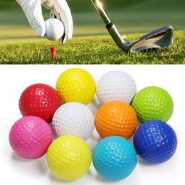 Safe Golf Balls 20pcs Vibrant Color Golf Balls for Indoor Outdoor Practice High Rebound Strong Stability Lightweight Long 240301