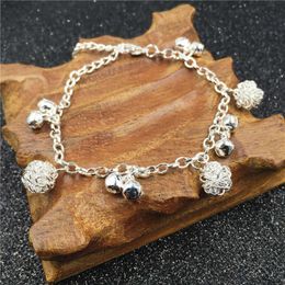 Korean Sier Bird's Nest Bell Bracelet Personalised Student Jewellery