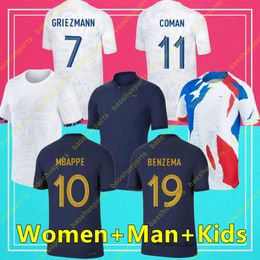 French Club Full Sets French Jersey Soccer Jerseys 2023 GIROUD MBAPPE GRIEZMANN SALIBA PAVARD KANTE Maillot De Foot Equipe Maillots Kids Women Men Football Shirt 115