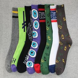 Personality harajuku terry socks stockings fashion men women sports socks underwear football socks Colourful gifts7593797