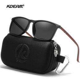 KDEAM Luxury Polarised Sunglasses Men's Driving Shades Fishing Travel Golf Sunglass Male Sun Glasses CE 220311174j